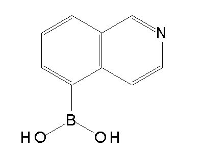 Chemical structure of 5-isoquinolylboronic acid