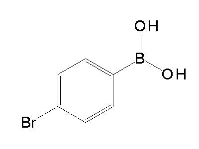Chemical structure of 4-bromophenylboric acid