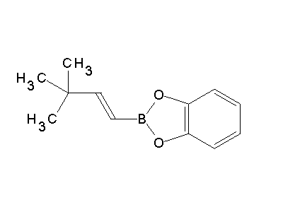 Chemical structure of (E)-3,3-dimethyl-1-butenylboronic acid catechol ester