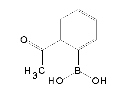 Chemical structure of 2-acetylphenylboronic acid