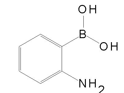 Chemical structure of 2-aminophenylboronic acid