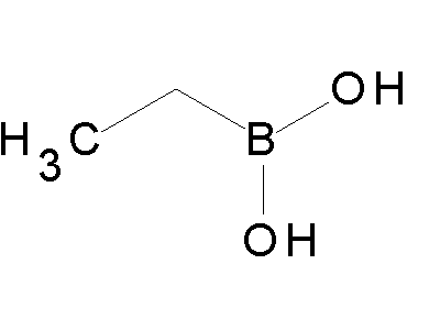 Chemical structure of ethylboronic acid