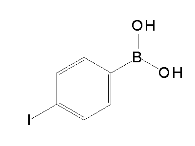 Chemical structure of 4-iodophenylboronic acid