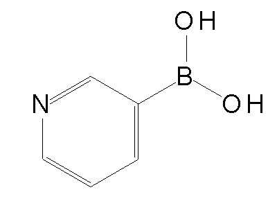 Chemical structure of 3-pyridylboric acid
