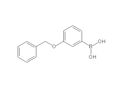 Chemical structure of 3-benzyloxyphenylboric acid