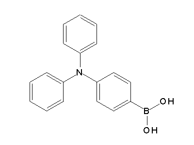 Chemical structure of 4-(diphenylamino)phenylboronic acid