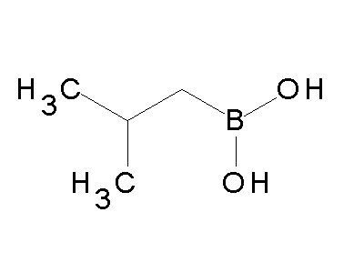 Chemical structure of isobutylboronic acid