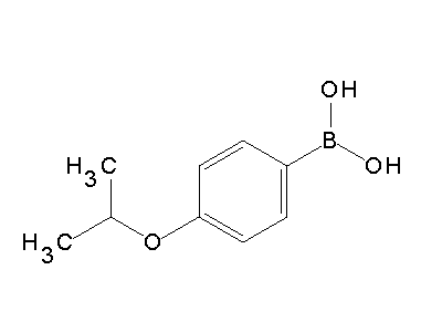 Chemical structure of 4-isopropoxyphenylboronic acid