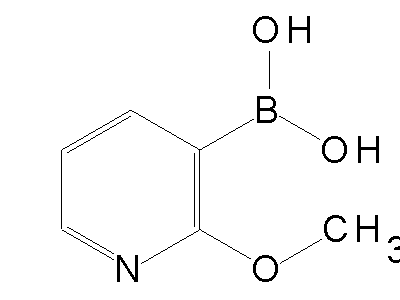 Chemical structure of 2-methoxy-3-pyridylboronic acid