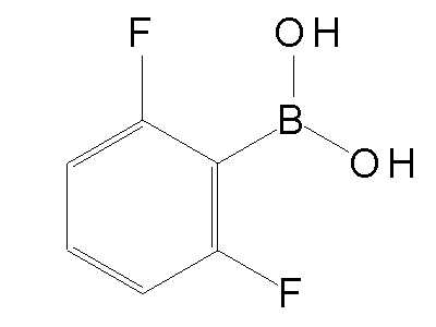 Chemical structure of 2,6-difluorophenylboronic acid
