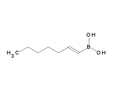 Chemical structure of 1-heptenylboronic acid