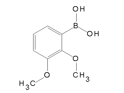 Chemical structure of 2,3-dimethoxyphenylboronic acid