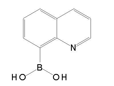 Chemical structure of 8-quinolineboronic acid