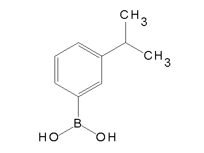 Chemical structure of 3-isopropylboronic acid
