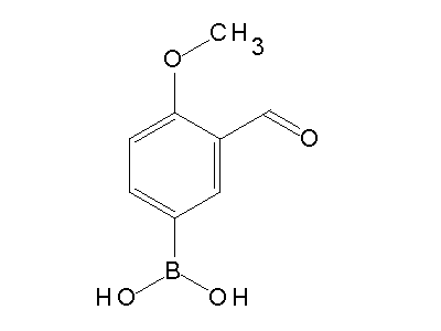 Chemical structure of 3-formyl-4-methoxyboronic acid
