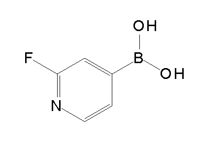 Chemical structure of 2-fluoro-4-pyridylboronic acid