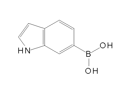 Chemical structure of 6-indolylboronic acid