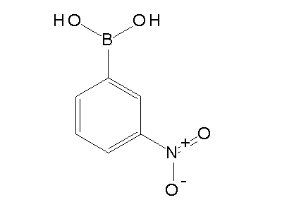 Chemical structure of 3-nitrophenylboric acid