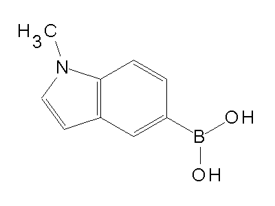 Chemical structure of 1-methyl-5-indoleboronic acid