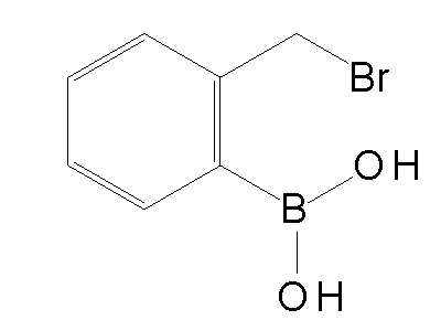 Chemical structure of 2-bromomethylphenylboronic acid