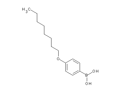 Chemical structure of 4-Octoxyphenylboronic acid