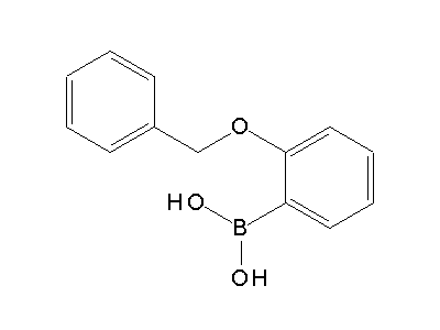 Chemical structure of 2-benzyloxyphenylboronic acid