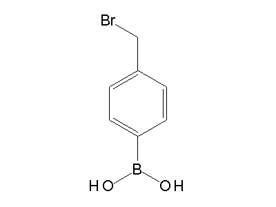 Chemical structure of p-boronobenzyl bromide