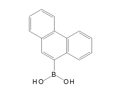 Chemical structure of 9-Phenanthreneboronic acid