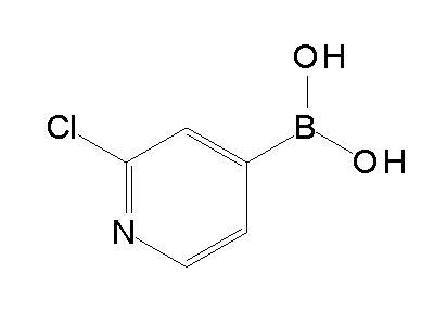 Chemical structure of 2-chloro-4-pyridylboronic acid