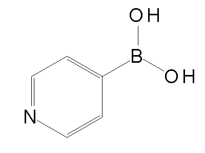Chemical structure of 4-pyridyl boric acid