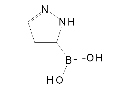 Chemical structure of 5-pyrazoleboronic acid