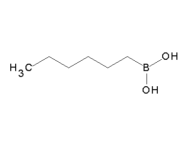 Chemical structure of hexylboronic acid