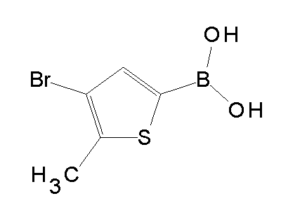 Chemical structure of 3-bromo-2-methyl-5-thienylboronic acid