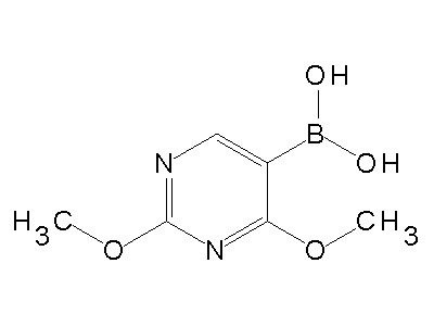 Chemical structure of 2,4-dimethoxypyrimidin-5-boronic acid