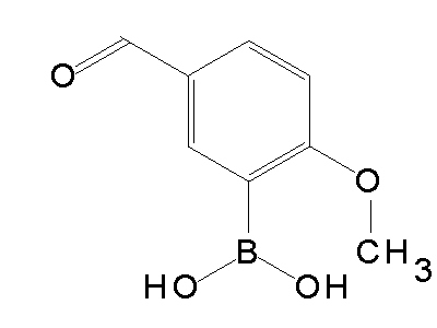 Chemical structure of 5-formyl-2-methoxyboronic acid