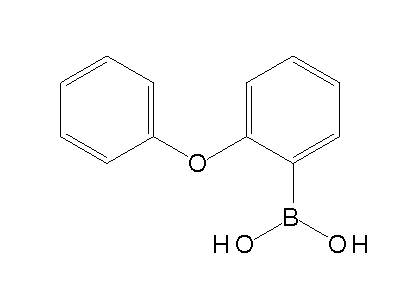 Chemical structure of 2-phenoxyphenylboronic acid