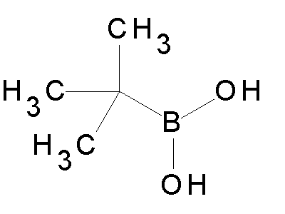 Chemical structure of t-butylboronic acid