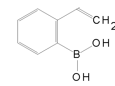 Chemical structure of 2-vinylphenylboronic acid