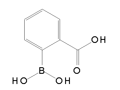 Chemical structure of 2-carboxyphenylboronic acid