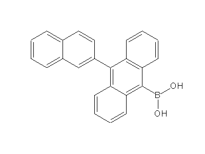 Chemical structure of 10-(2-naphthyl) anthracene-9-boric acid