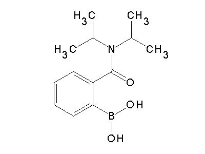 Chemical structure of 2-(diisopropylcarbamoyl)phenylboronic acid