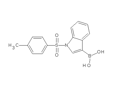Chemical structure of 1-tosyl-3-indoleboronic acid