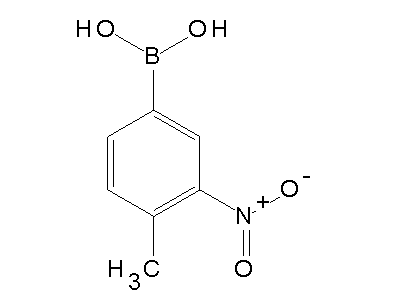 Chemical structure of 4-methyl-3-nitrophenylboronic acid