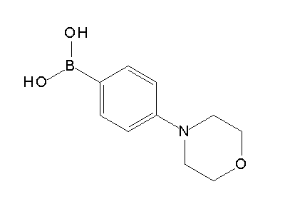 Chemical structure of 4-morpholinophenylboronic acid