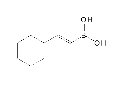 Chemical structure of 2-cyclohexylvinylboronic acid