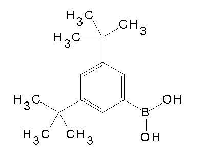 Chemical structure of 3,5-di-tert-butylphenylboronic acid