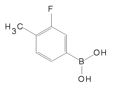 Chemical structure of 3-fluor-4-methylphenylboronic acid