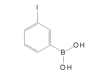 Chemical structure of 3-iodophenylboronic acid