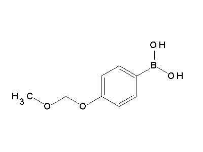 Chemical structure of 4-Methoxymethoxyphenylboronic acid