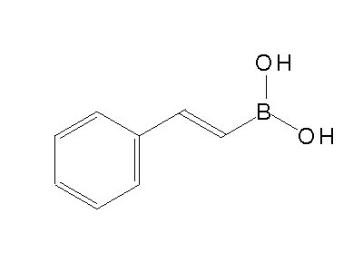 Chemical structure of 2-phenylvinylboronic acid